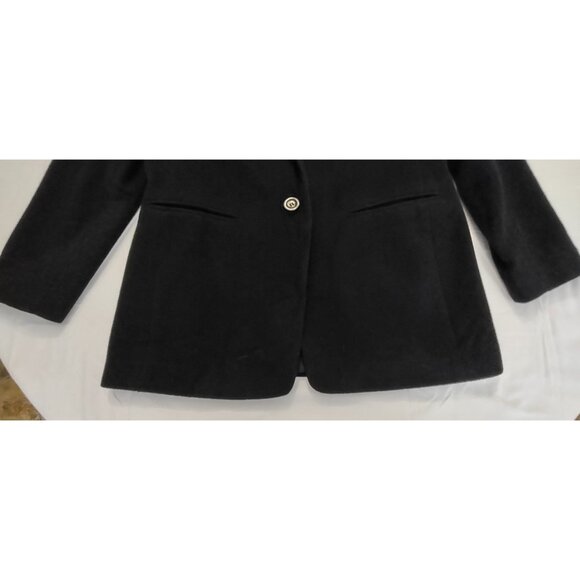 VTG Harve Benard By Benard Holtzman Blazer Women Sz 6 Wool Single Button Black - Picture 2 of 12